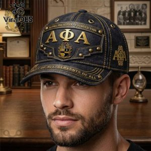 Alpha Phi Alpha 1906 Greek Letter Crest Premium Black Baseball Cap