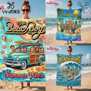The Beach Boys Summer Vibes Retro Beach Towel