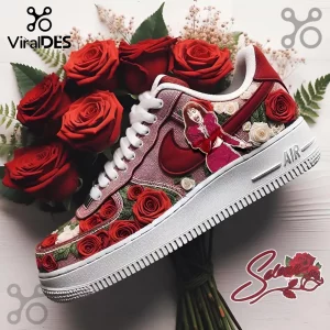 Selena Quintanilla Como La Flor Red Rose Tribute Custom Air Force 1