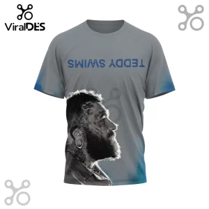 Gray t-shirt with blue 