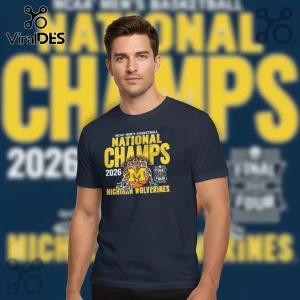 Michigan Wolverines 2026 National Champions NCAA Final Four Basketball T-Shirt