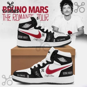 Bruno Mars The Romantic Tour Signature Air Jordan 1 Sneakers