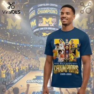 Michigan Wolverines NCAA Basketball Champions 2025-2026 Roster T-Shirt