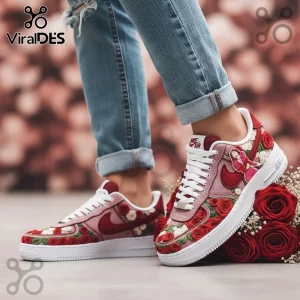 Selena Quintanilla Como La Flor Red Rose Tribute Custom Air Force 1