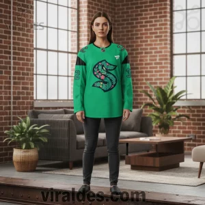 Seattle Kraken Green Night Limited Edition Custom Hockey Jersey