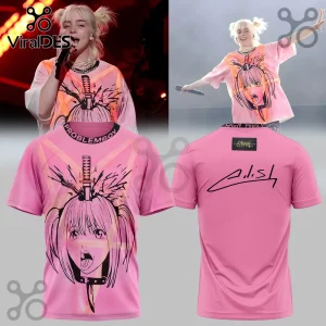 Billie Eilish Hit Me Hard & Soft Tour Graphic Anime T-Shirt