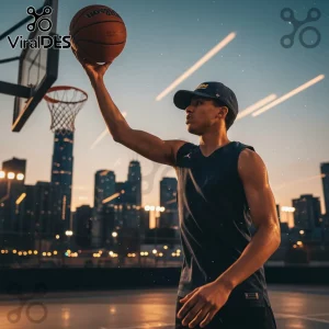 Black sleeveless athletic jersey, small white Jumpman logo on chest! Performance activewear for urban basketball!