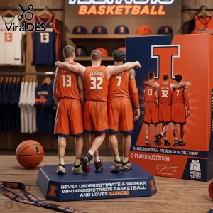 Illinois Basketball Premium 3-Player Hug Edition Collectible Figure