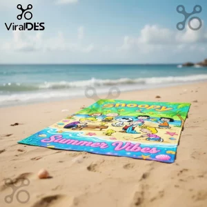 Snoopy Peanuts Summer Vibes Beach Towel
