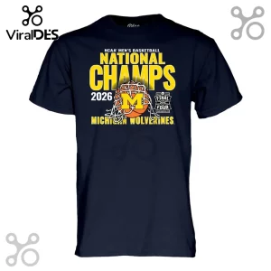 Michigan Wolverines 2026 NCAA Men’s Basketball National Champs T-Shirt