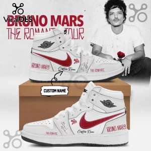 Bruno Mars The Romantic Tour Limited Edition Air Jordan 1 Sneakers