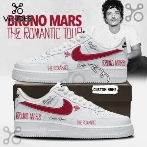 Bruno Mars The Romantic Tour Limited Edition Air Force 1 Sneakers