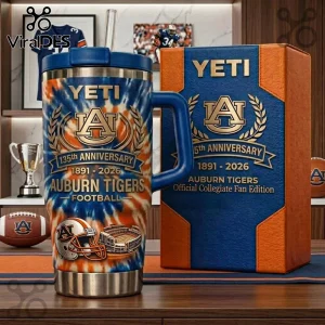 Auburn Tigers 135th Anniversary Football Commemorative YETI Tumbler