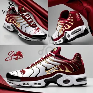 Selena Quintanilla Commemorative Red Rose Custom Air Max Plus Sneakers