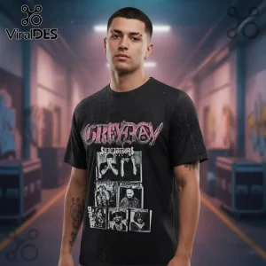 Greyday 2023 $uicideboy$ North American Tour Concert Band Merch Black T-Shirt