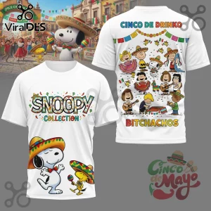Snoopy Peanuts Cinco de Mayo Festive Drinko Party Holiday T-Shirt