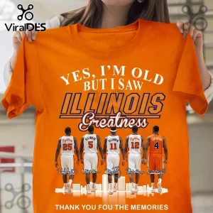 Illinois Basketball Greatness I Saw Commemorative Fan T-Shirt
