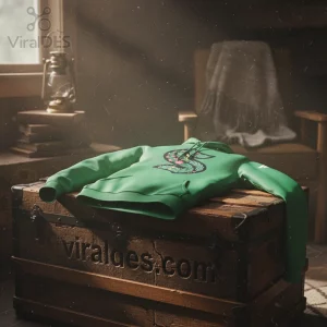 Kelly green hoodie, vintage floral S graphic with pink blossoms and jungle leaves, classic retro style!