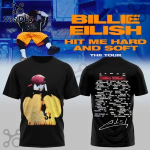 Billie Eilish Hit Me Hard and Soft Tour Dates T-Shirt