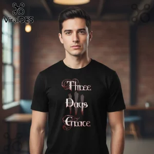 Three Days Grace Alienation Tour Official Band Merch Concert Dates T-Shirt