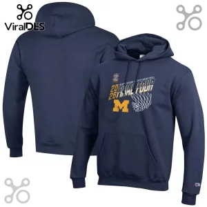 Michigan Wolverines NCAA Final Four Basketball Navy Pullover Hoodie
