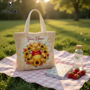 Personalized Winnie the Pooh Tote Bag