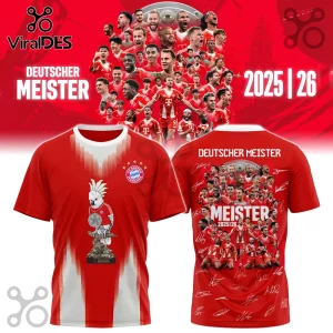 FC Bayern Munich Deutscher Meister 2025/26 T-Shirt
