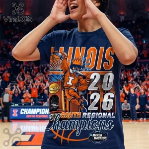 NCAA March Madness Illinois 2026 South Regional Champs Shirt