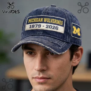 Michigan Wolverines 1879-2026 Vintage Distressed Baseball Cap