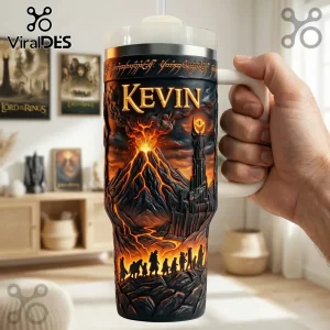 Lord of the Rings Personalized 3D Mount Doom Tumbler