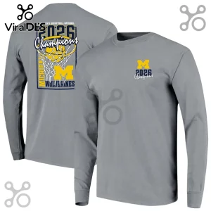 Michigan Wolverines 2026 NCAA Men’s Basketball National Champions Long-Sleeve T-Shirt