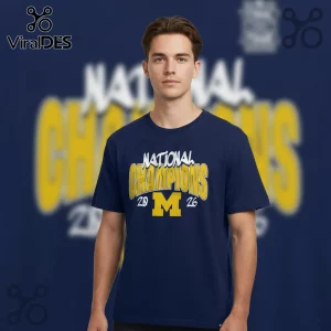 Michigan Wolverines 2026 NCAA Men’s Basketball National Champions T-Shirt