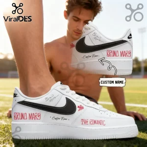 Bruno Mars The Romantic Custom Signature Air Force 1 Shoes