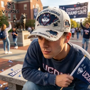 UConn Huskies Last Shot Legends 73-72 Distressed Baseball Cap