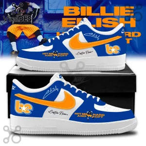 Billie Eilish Hit Me Hard Soft Tour Custom Blue Orange Air Force 1