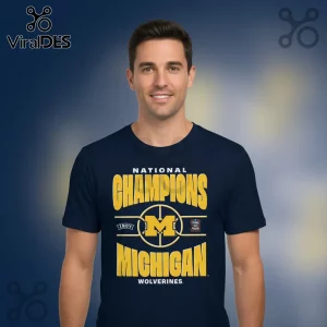 Michigan Wolverines National Champions 2026 Final Four Commemorative T-Shirt