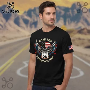Route 66 100th Anniversary Motorcycle Road Trip T-Shirt