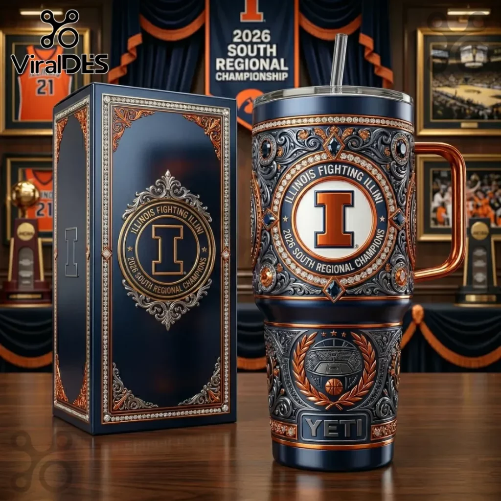 Illinois Fighting Illini 2026 Regional Champions Commemorative Tumbler