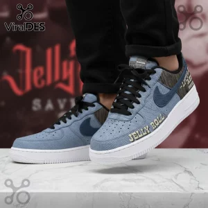Jelly Roll The Little Ass Shed Custom Denim AF1 Style Personalized Sneakers