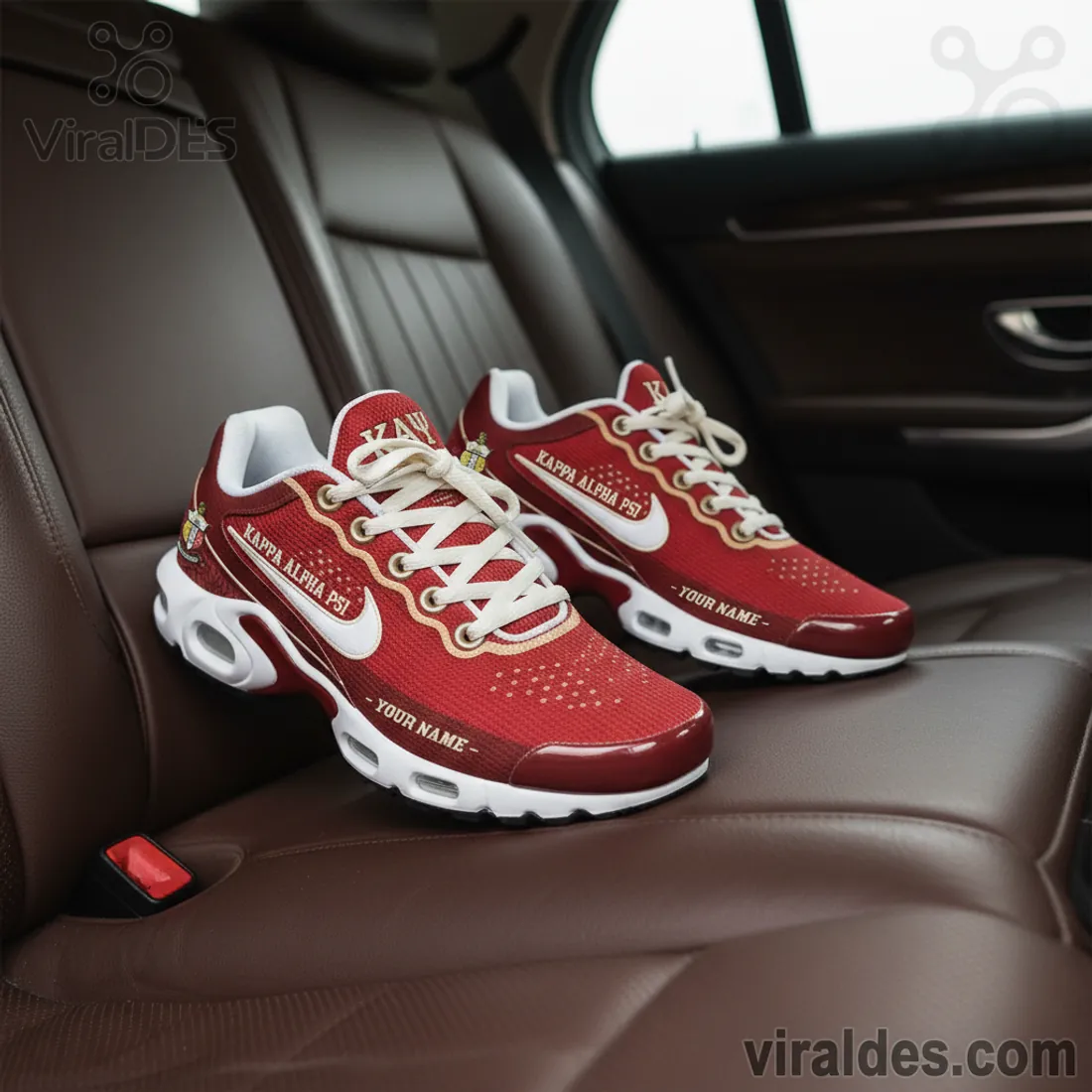 Kappa Alpha Psi Fraternity Personalized Red Custom Air Max Plus