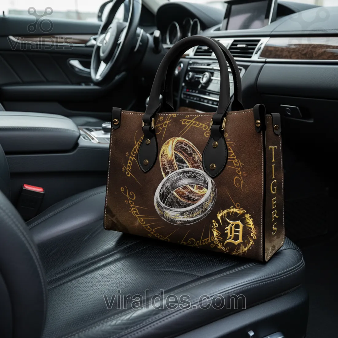 Lord of the Rings Detroit Tigers One Ring Elvish Script Handbag