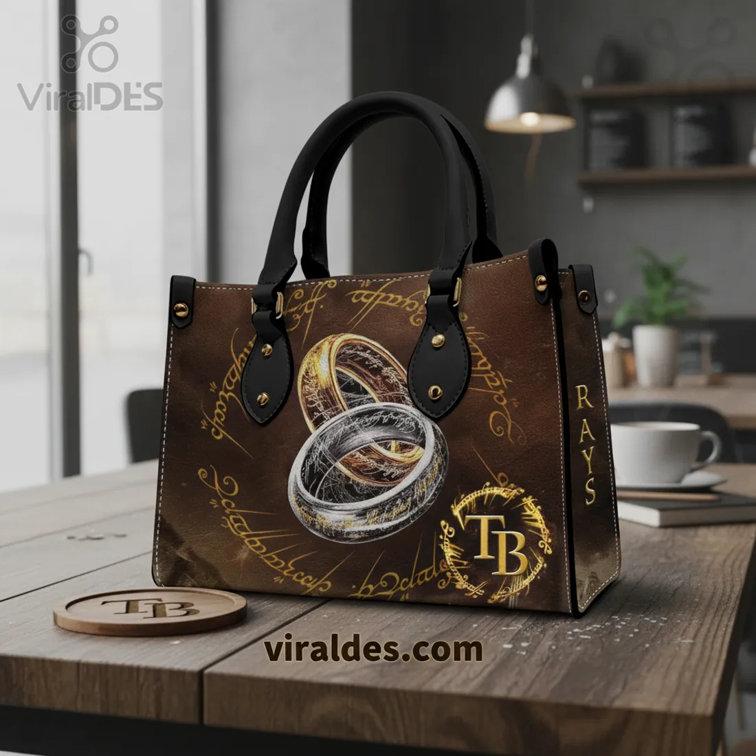 Lord of the Rings Elvish Script Rings TB Handbag