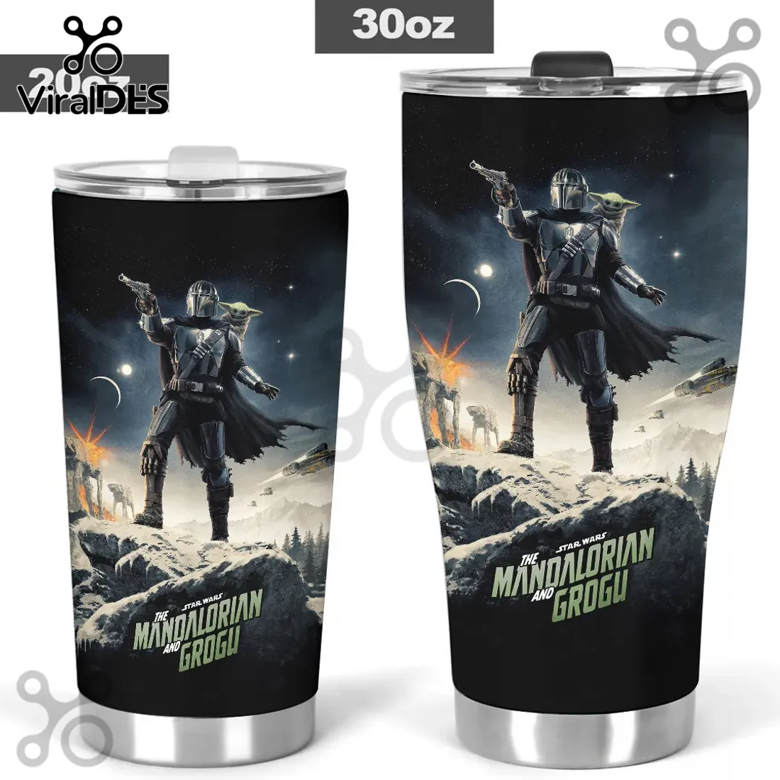 Mandalorian Grogu Star Wars Iconic Duo Premium Travel Tumbler Mandalorian Grogu Star Wars Iconic Duo Premium Travel Tumbler