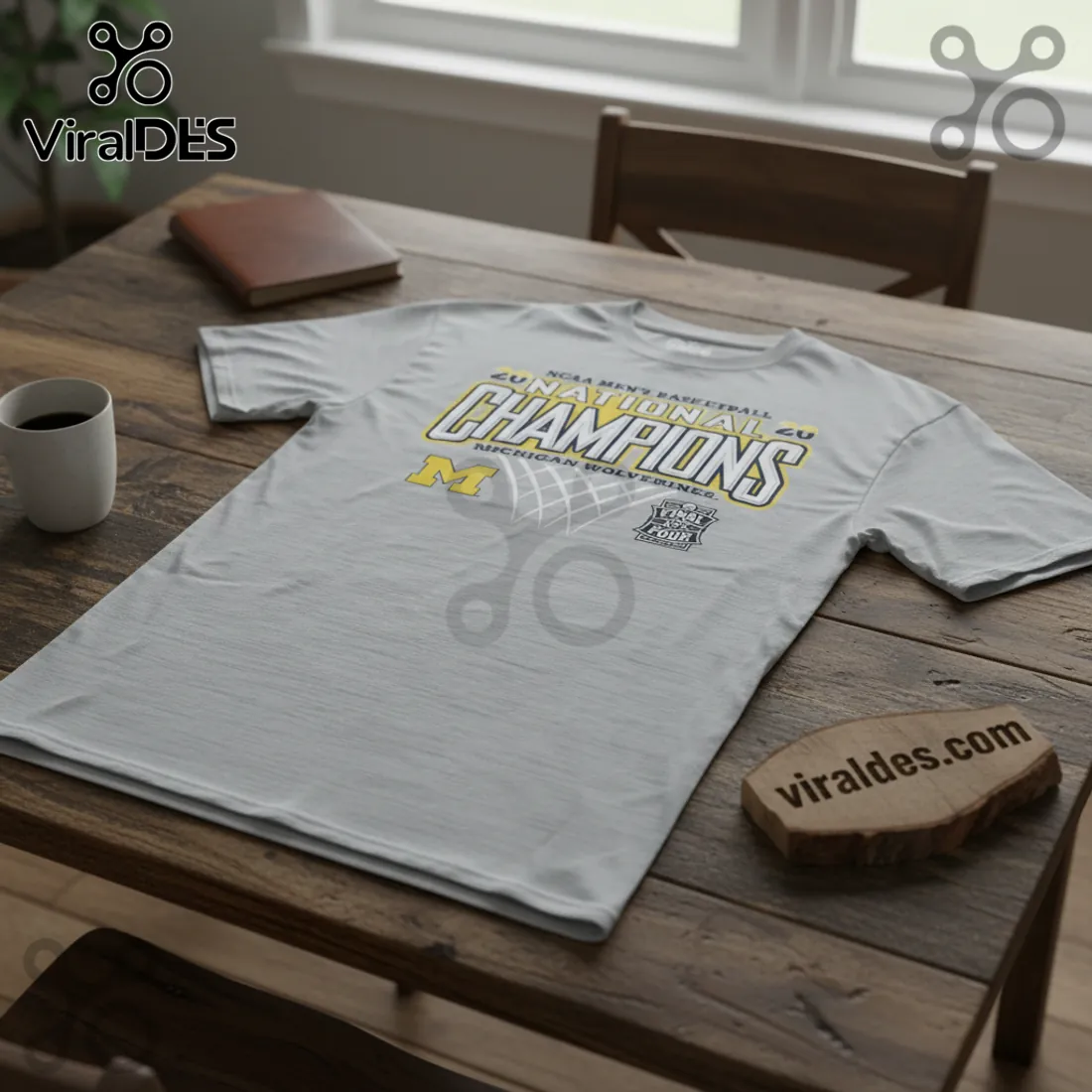 Michigan Wolverines 2020 NCAA Basketball National Champions Commemorative T-Shirt