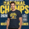 Michigan Wolverines 2026 National Champions Basketball Commemorative Fan T-Shirt