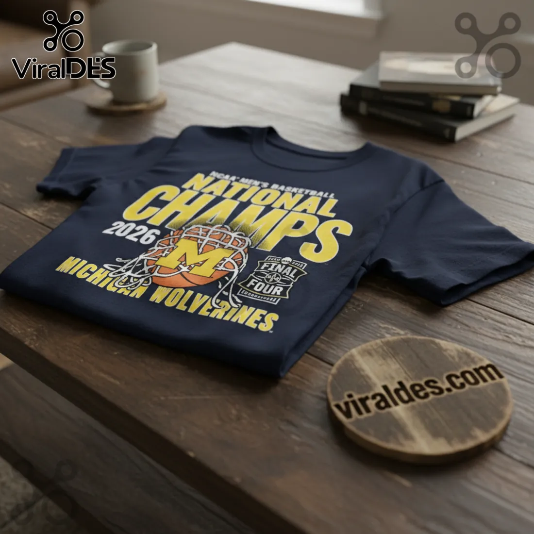 Michigan Wolverines 2026 NCAA Men's Basketball National Champs T-Shirt