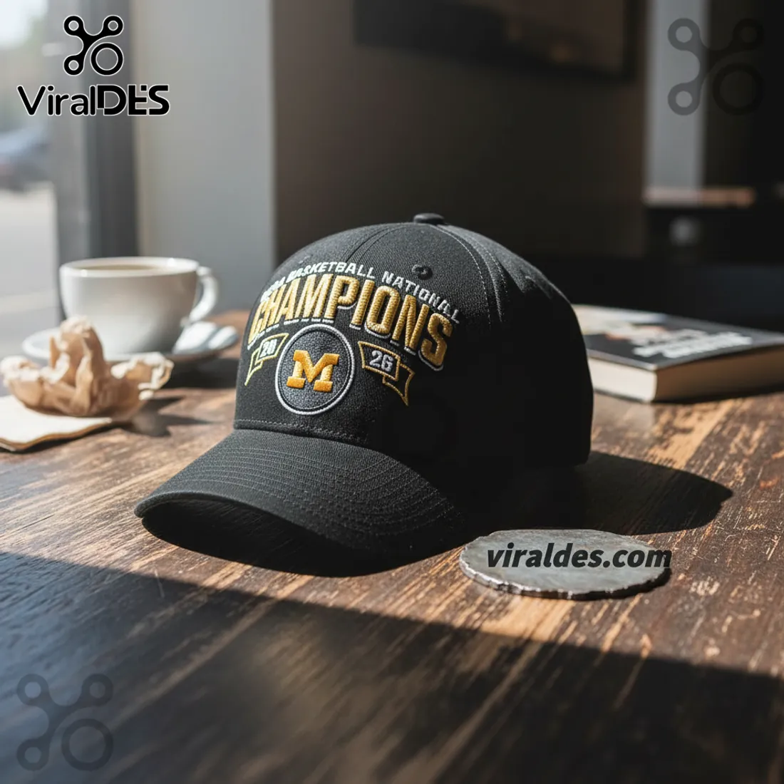 Michigan Wolverines NCAA Basketball National Champions 2026 Baseball Cap