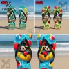 Stitch Colorful Ice Cream Drip Premium Fun Summer Beach Flip Flops
