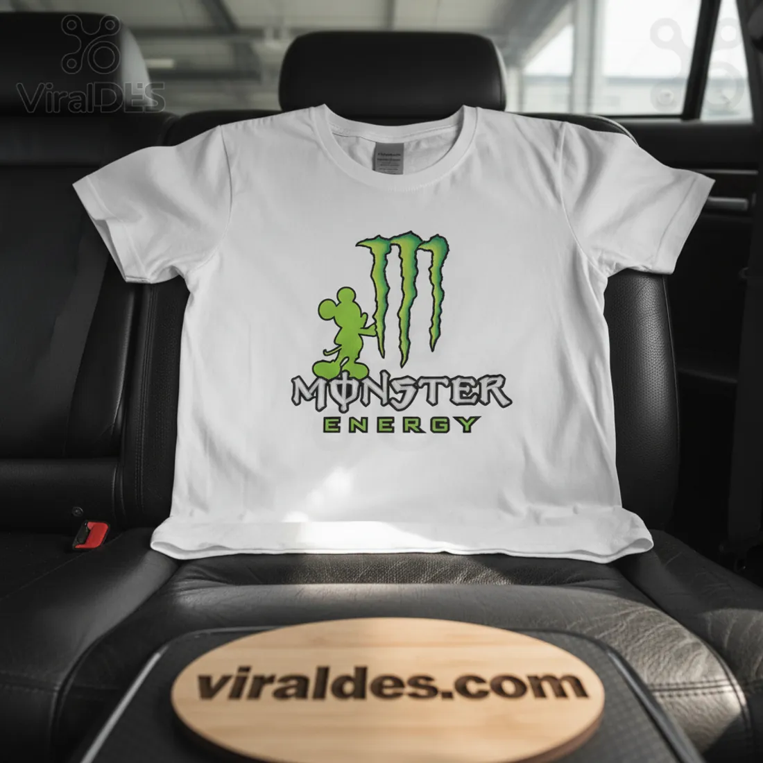 Mickey Mouse Monster Energy Crossover Unique Graphic Print T-Shirt