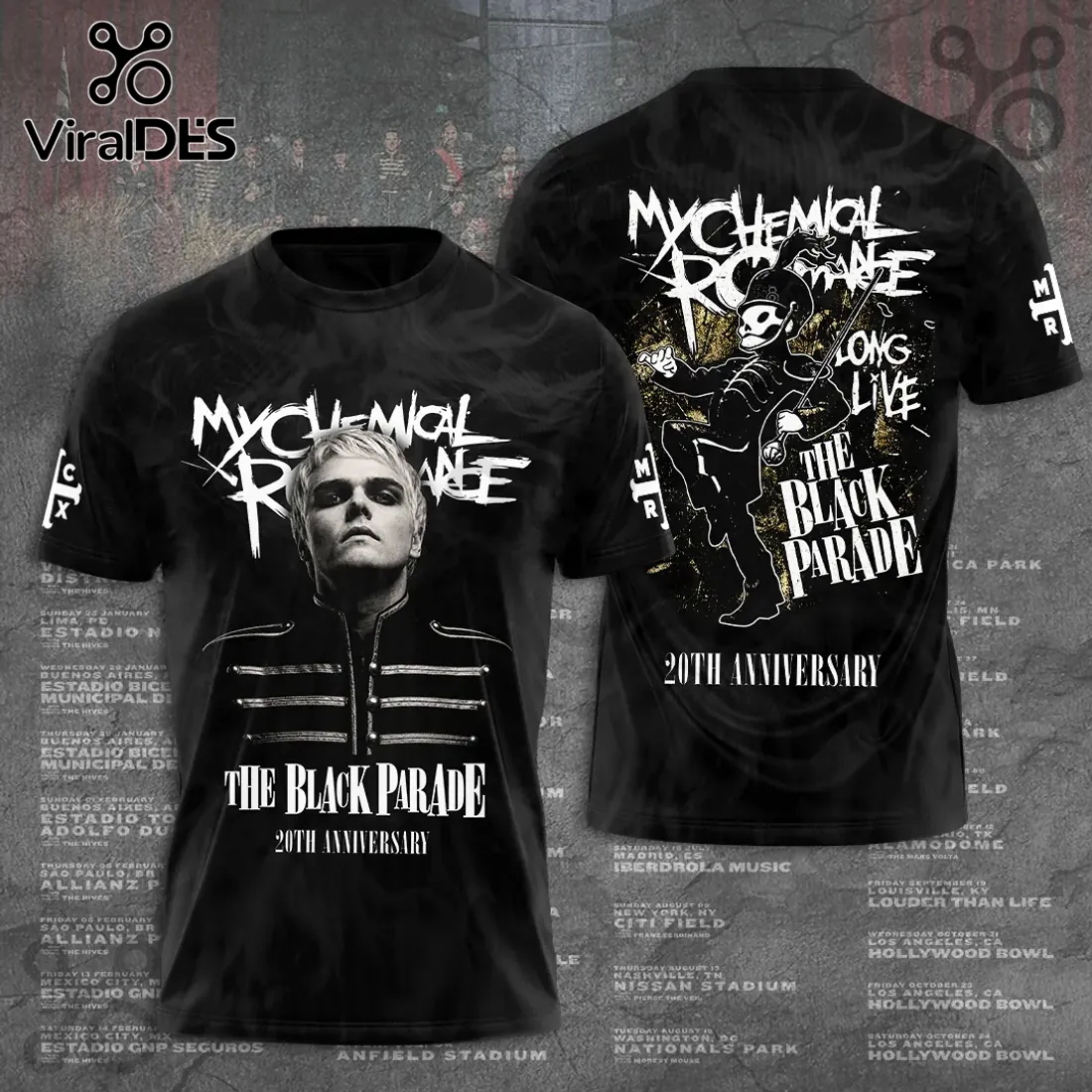 My Chemical Romance The Black Parade 20th Anniversary Tour Fan Hoodie My Chemical Romance The Black Parade 20th Anniversary Tour Fan Hoodie